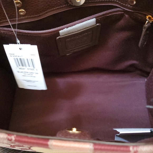 Coach Dempsey Medium Carryall In Signature Jacquard Witn Stripe And Coach Patch - Picture 15 of 16